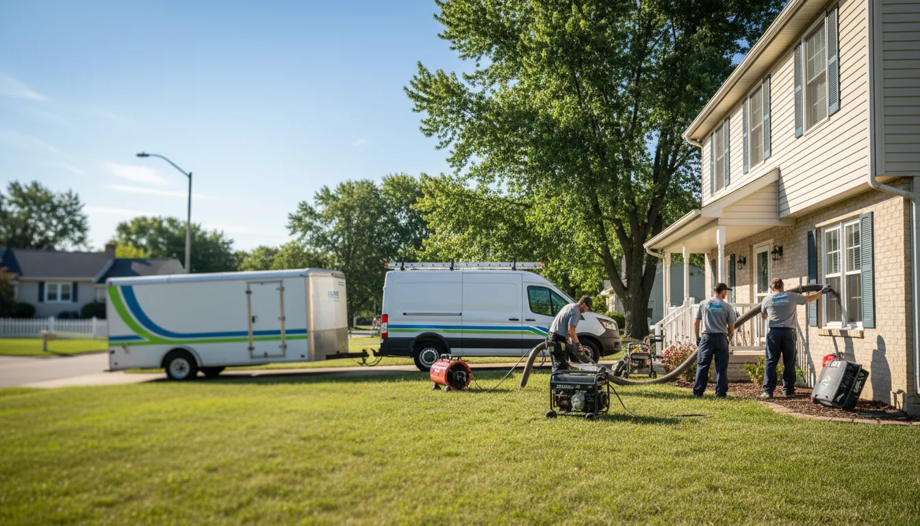 Flooded Basement Restoration And Cleanup With Repair in Dysart, IA near me